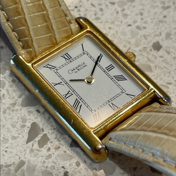 Caravelle by Bulova Tank Watch - Picture 1 of 4